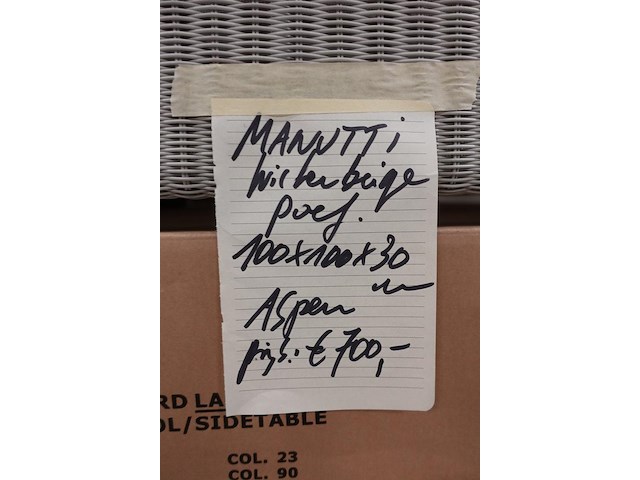 2x wicker poef manutti - afbeelding 3 van  3