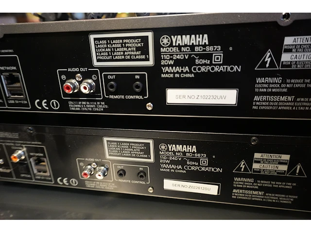 2x yamaha blu-ray speler bd-s673 - afbeelding 2 van  5