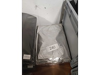 2x zilver stretchcover + topcover voor statafel diam.80-85cm. nieuw (2x) - afbeelding 2 van  2