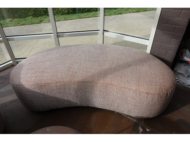 2x zitbank & poef - afbeelding 2 van  6