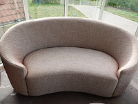 2x zitbank & poef - afbeelding 3 van  6