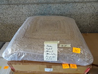 2x zitkussen in jute - afbeelding 1 van  2