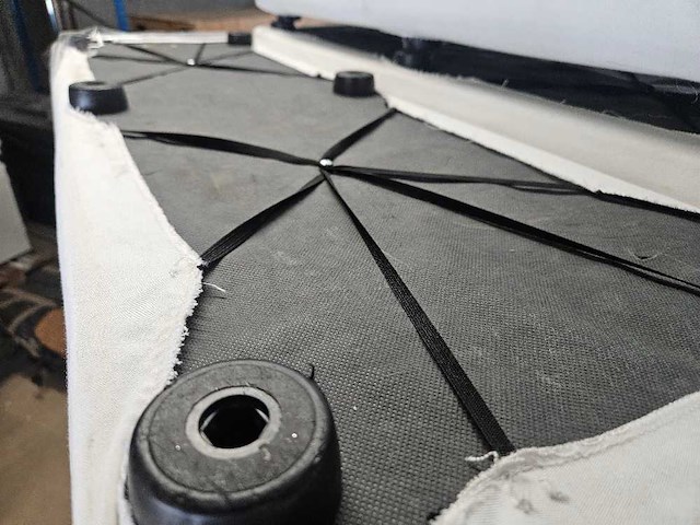 2x zitpoef lang wit 120cmx40x47cm h - afbeelding 2 van  2
