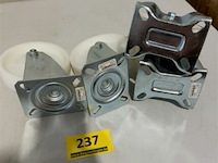 2x zwenkwiel en 2x vastwiel 125mm 220kg polyamid - afbeelding 2 van  3
