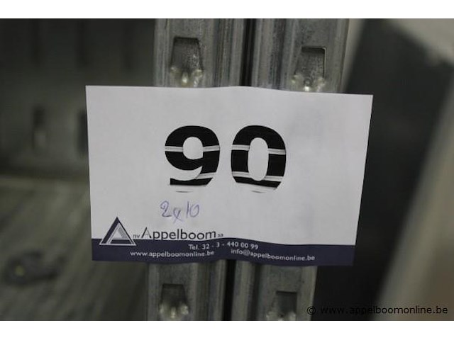 2x10 meter magazijnrek - afbeelding 3 van  3