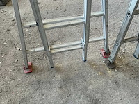 2x10 schuifladder (2x) - afbeelding 1 van  4
