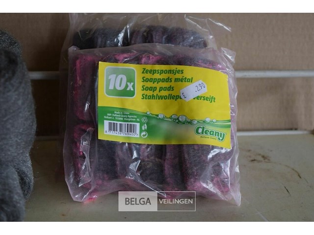 2x10st seepsponsjes, 5 steelwol - afbeelding 2 van  3