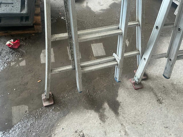 2x12 aluminium schuifladder (2x) - afbeelding 2 van  5