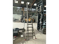 2x12 houten schuifladder - afbeelding 1 van  3