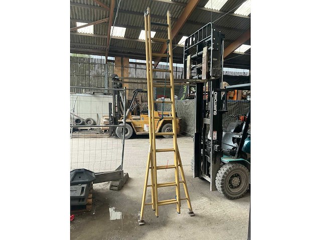 2x12 polyester schuifladder - afbeelding 1 van  3