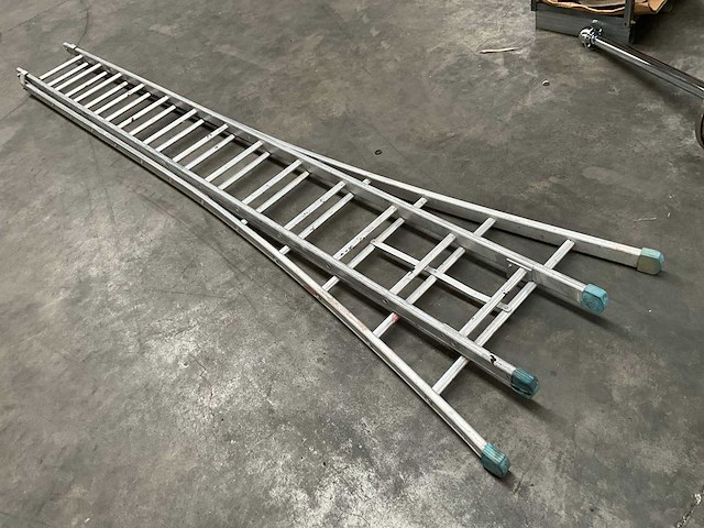 2x13 schuifladder - afbeelding 3 van  4