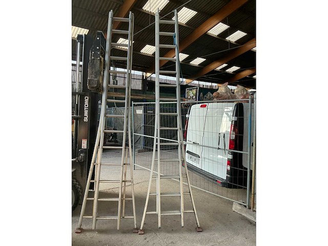 2x14 2 delige diverse schuifladder - afbeelding 3 van  5