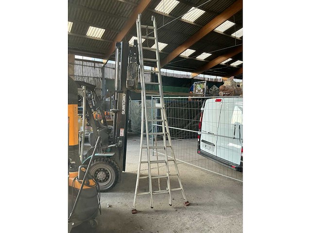 2x14 2 delige schuifladder - afbeelding 1 van  3