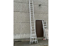 2x17 dubbele schuifladder - afbeelding 2 van  4