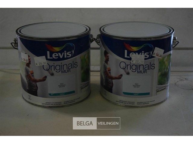 2x2,5l levis muurverf azuurblauw mat 6321 - afbeelding 1 van  3