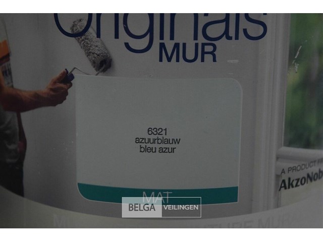 2x2,5l levis muurverf azuurblauw mat 6321 - afbeelding 3 van  3