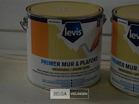 2x2,5l levis muurverf primer en plafonverf okergell - afbeelding 2 van  3
