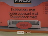 2x2,5lfinessdubbeldek poppy red - afbeelding 3 van  4