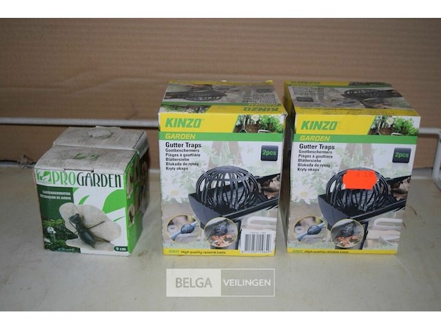 2x2pcs gootsteenbeschermers, 2 tuindeco 9cm - afbeelding 1 van  1