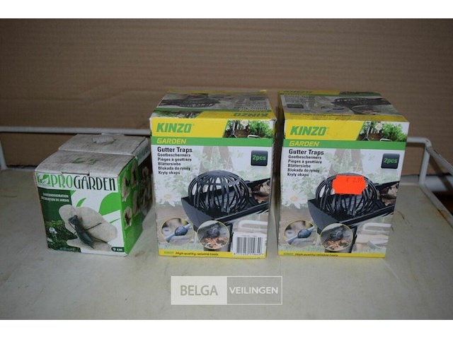 2x2pcs gootsteenbeschermers, 2 tuindeco 9cm - afbeelding 1 van  1