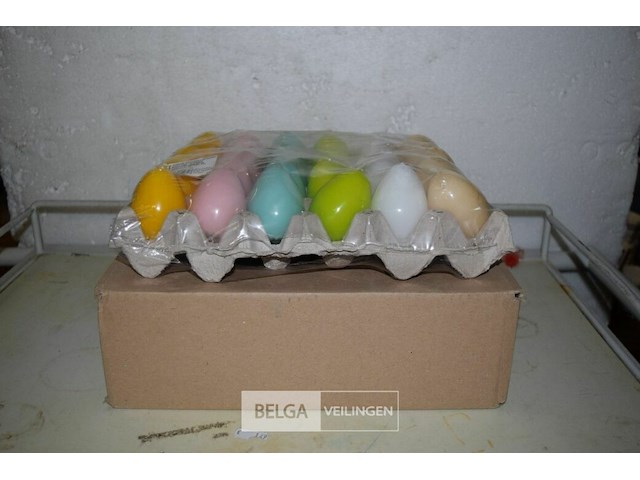 2x30st eivormige paaskaarsen - afbeelding 1 van  3