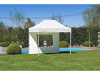 2x3m partytent - aluminium - zand - vouwtent.eu - afbeelding 1 van  7
