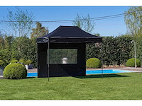 2x3m partytent - zwart - vouwtent.eu - afbeelding 1 van  5