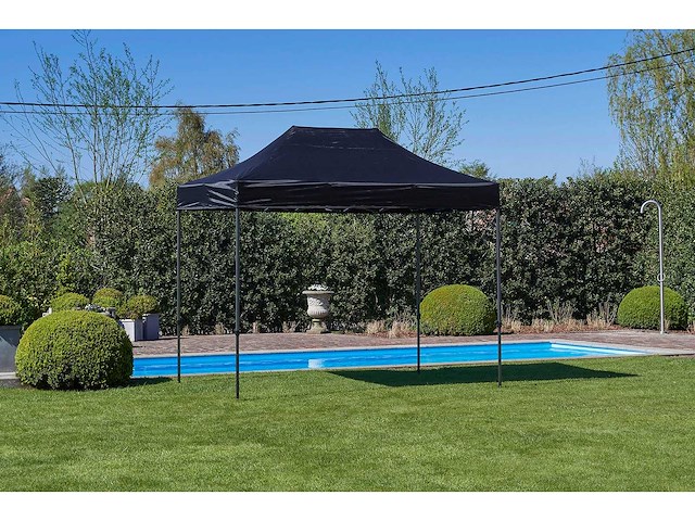 2x3m partytent - zwart - vouwtent.eu - afbeelding 6 van  7