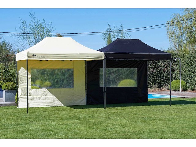 2x3m partytent - zwart - vouwtent.eu - afbeelding 2 van  5