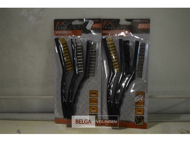 2x3pcs staalborstel set - afbeelding 1 van  3
