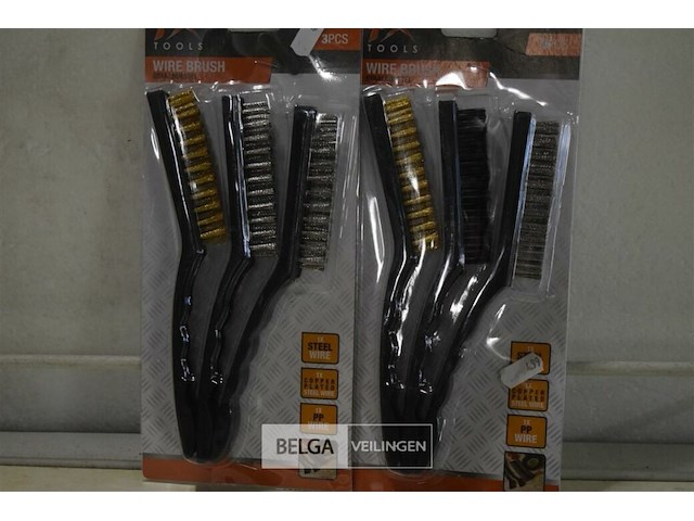 2x3pcs staalborstel set - afbeelding 2 van  3