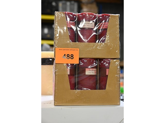 2x6 kaarsen rood - afbeelding 1 van  1