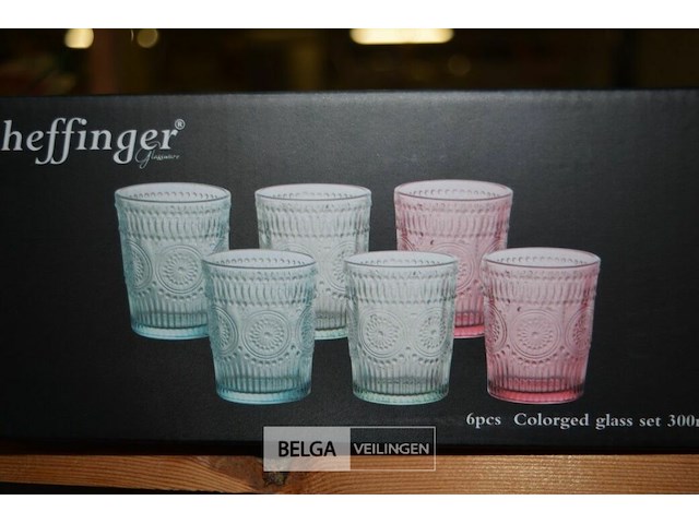 2x6st cheffinger drinkglazen - afbeelding 1 van  2
