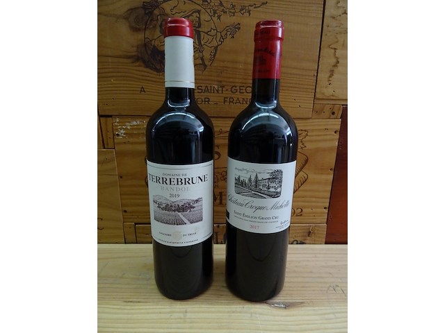 2x75cl château croque michotte 2017 + 2x 75cl terrebrune 2019 - afbeelding 1 van  6