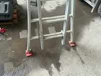 2x8 aluminium schuifladder - afbeelding 2 van  3