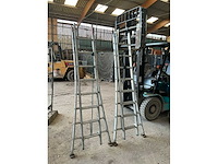 2x8 schuifladder (2x) - afbeelding 1 van  5