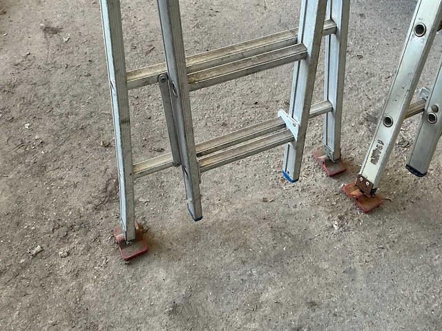 2x8 schuifladder (2x) - afbeelding 2 van  6