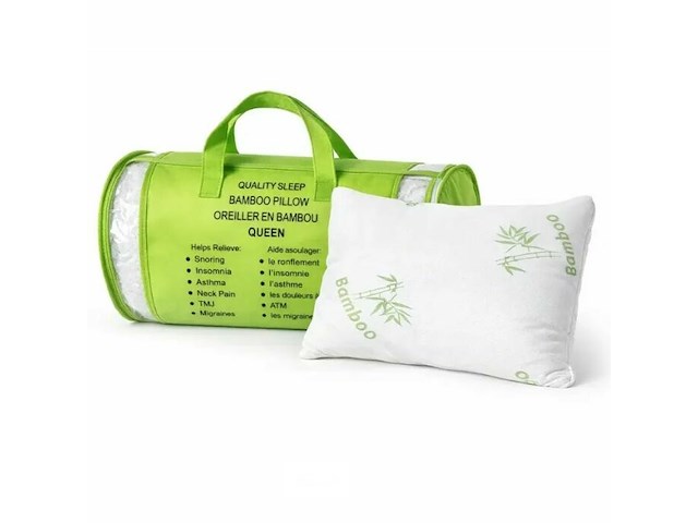 2xbamboo hoofdkussen - afbeelding 1 van  7