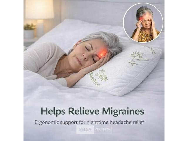 2xbamboo hoofdkussen - afbeelding 3 van  7