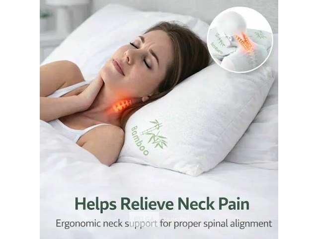 2xbamboo hoofdkussen - afbeelding 6 van  7