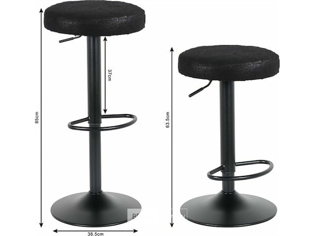 2xbarkruk zwart - afbeelding 2 van  8