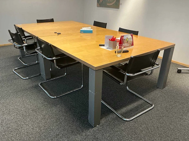 (2x)vergadertafel + (7x) stoel - afbeelding 3 van  6