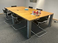 (2x)vergadertafel + (7x) stoel - afbeelding 3 van  6