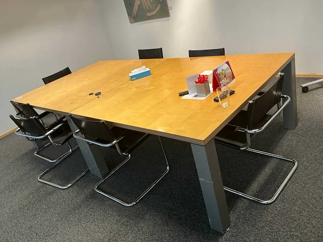 (2x)vergadertafel + (7x) stoel - afbeelding 4 van  6