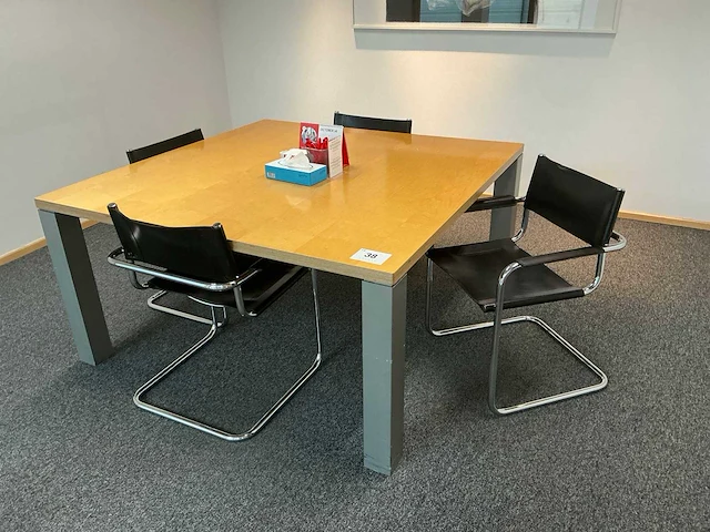 (2x)vergadertafel + (8x) stoel - afbeelding 2 van  9