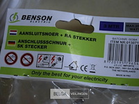 3 aansluitsnoer + ra stekker 1,5m - afbeelding 2 van  3