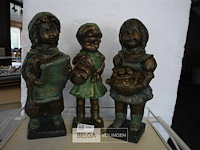 3 beeldjes bronslook - afbeelding 1 van  5