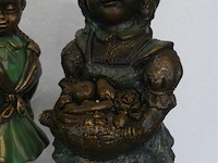 3 beeldjes bronslook - afbeelding 4 van  5