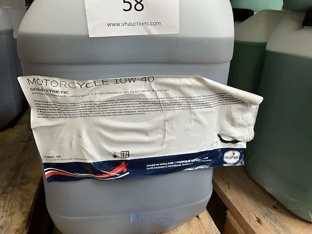 3 bidons semi-synthetische olie eurol 10w-40 - afbeelding 2 van  3