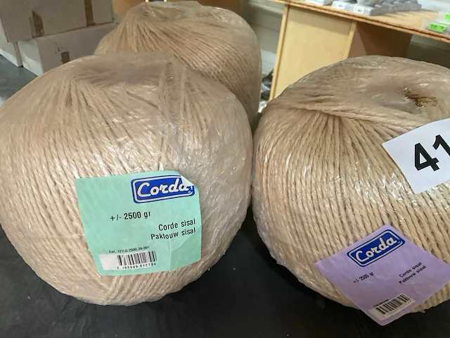 3 bollen sisal koord - afbeelding 3 van  6